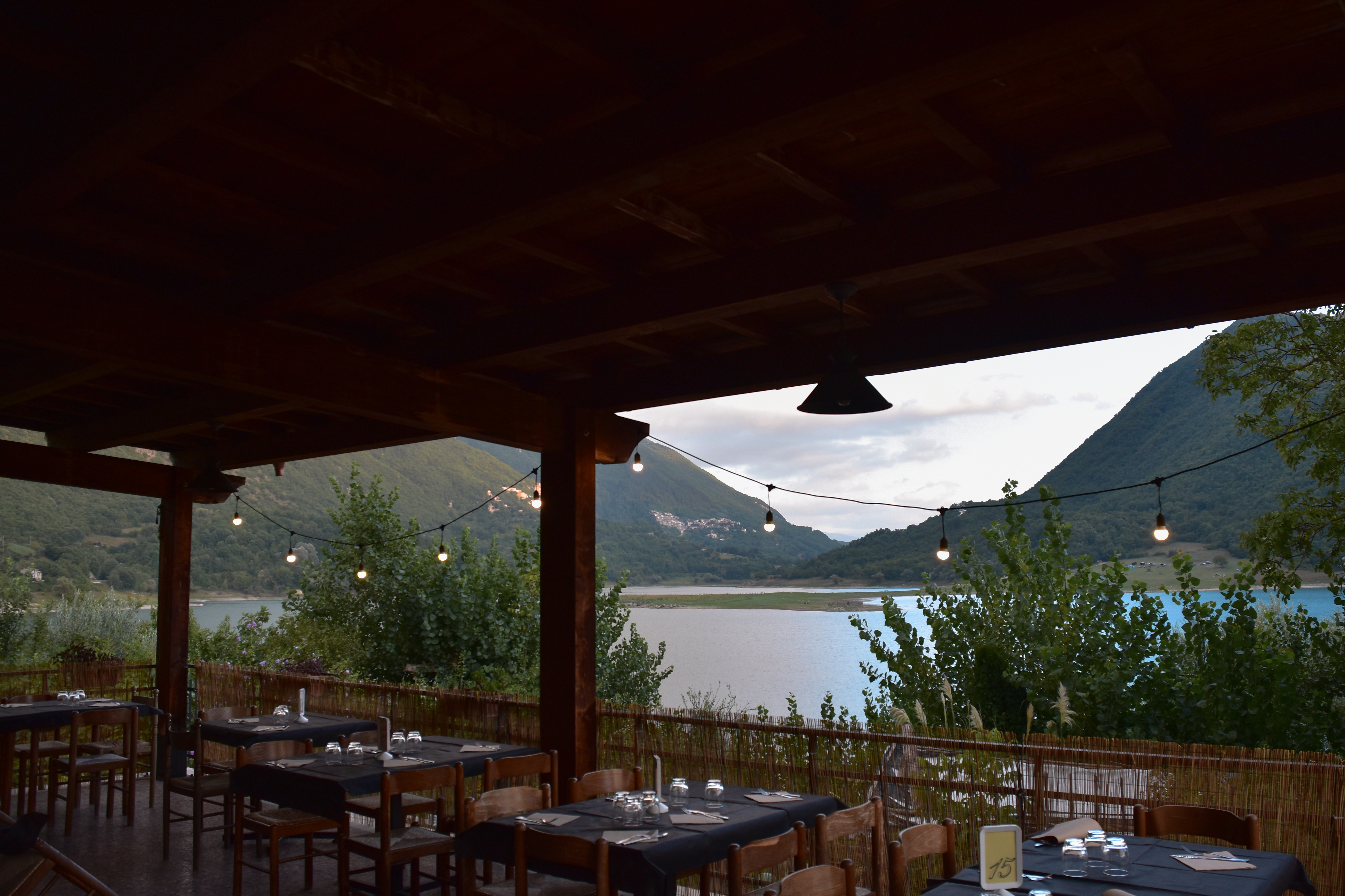 terrazza vista lago